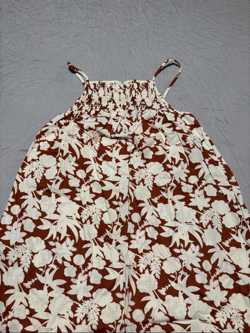 Universal Thread Brown and White Floral Maxi Dress NWOT - Picture 2 of 9